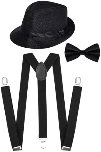 1920s Mens Costume Accessories Set Gangster Look