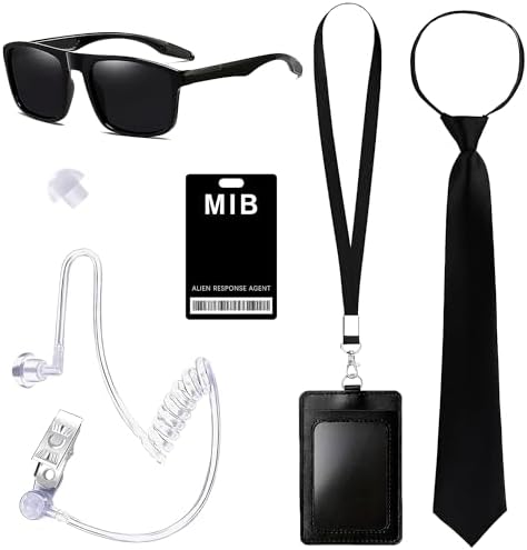 6PCS Spy Costume Set - Secret Agent Accessories