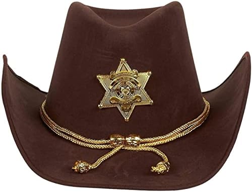 Juvale Cowboy Sheriffs Hat - Fun Party Outfit Costume