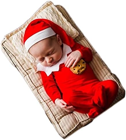 Newborn Photography Props Outfits Christmas Hat Leggings for Baby