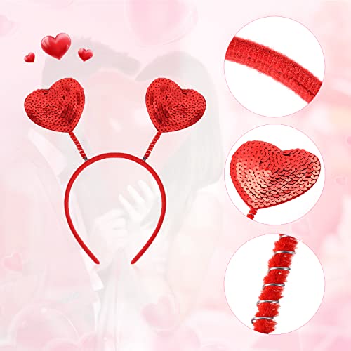 2pcs Heart Headband for Valentines Day