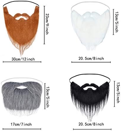Premium High-Quality Fake Beards for Halloween More