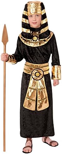 Pharaoh Costume BlackGold Full-Length Tunic Headdress
