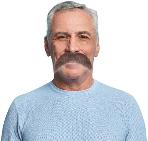 False Mustache Halloween Costume Self-Adhesive Fake Mustache for Men
