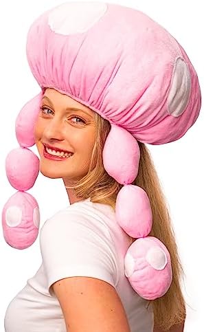 ComfyCamper Adorable Mushroom Hat Costume for Adults
