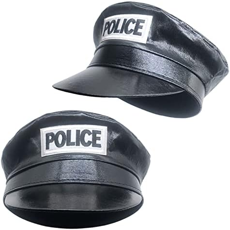Dzrige Leather Police Hat Cop Hat