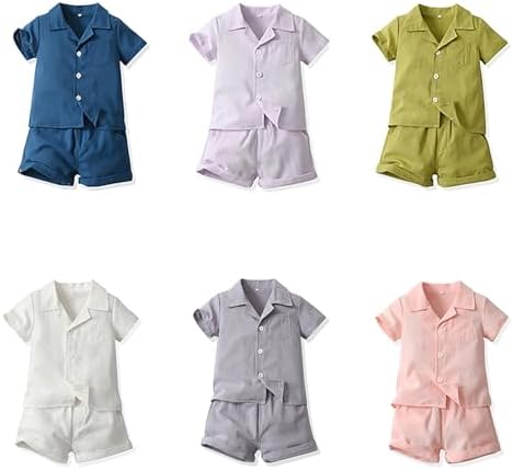 Boys Summertime Cotton Linen Outfit