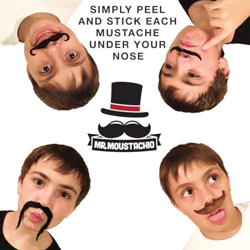 10 Face Mustaches The Perfect Assortment for Halloween costumes