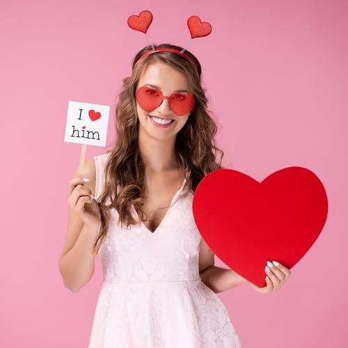 Romantic Valentines Day Headband Glasses Set