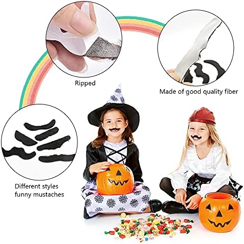 Perfect Fake Mustaches for Halloween or Performance