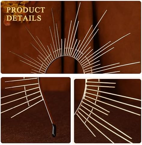 Sun Goddess Halo Crown - Golden Light Renaissance Cosplay Headpiece