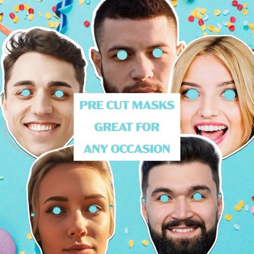Personalized Photo Face Masks - Custom Party Accessories for Men Women Girls