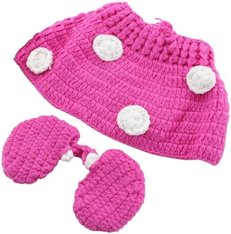 JASTORE PHOTOGRAPHY PROP BABY COSTUME - CUTE CROCHET MICE