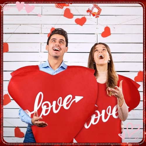 Xtinmee Red Heart Costume The Perfect for Cosplay and Special Occasions