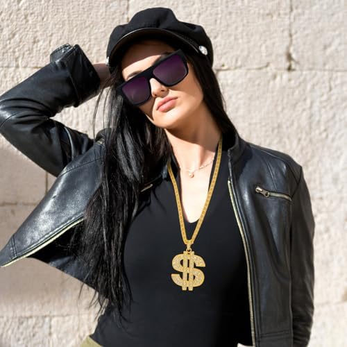 Boonbery 80s 90s Hip Hop Costume Kit for 80s90s Themed Party Supplies