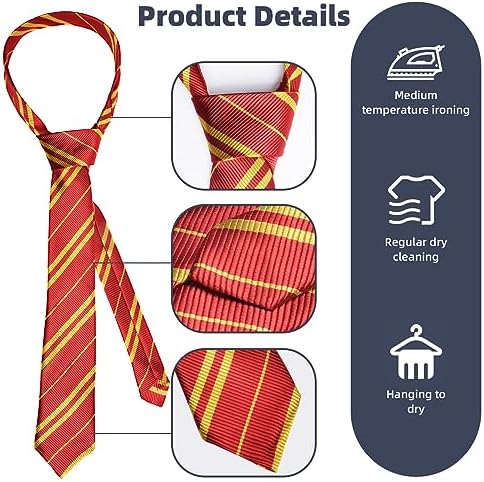Halloween Wizard Tie Classical Tie with Glasses Costume Set