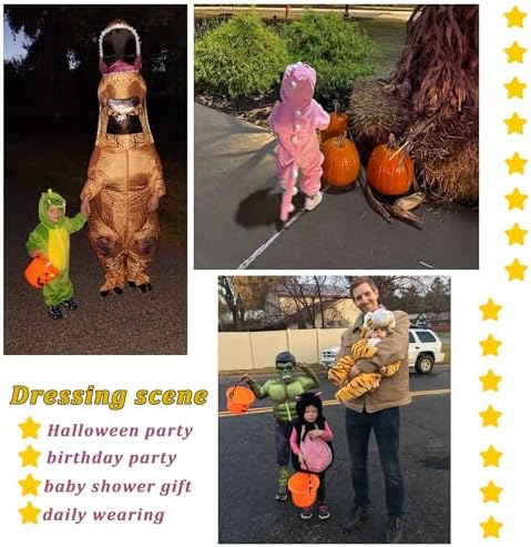 TONWHAR Kids Tiger Dinosaur Costume