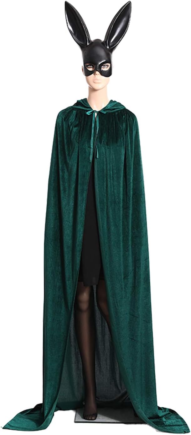 Stylish Halloween Robe Unisex Soft Velvet Full Long Kapes