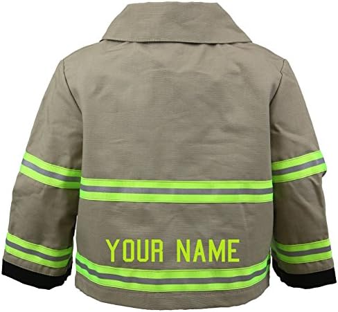 Firefighter Personalized Tan Baby Jacket