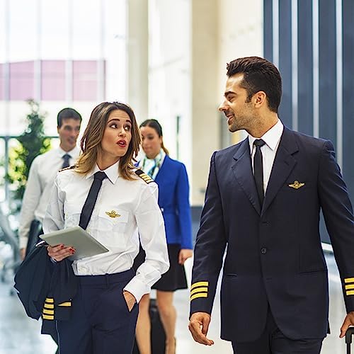 6-Piece Captain Pilot Costume Set