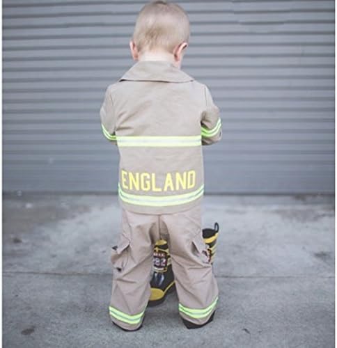 Firefighter Personalized Tan Baby Jacket