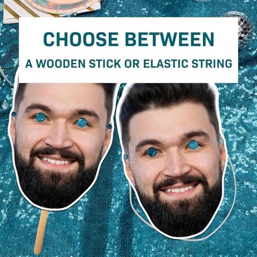 Personalized Photo Face Masks - Custom Party Accessories for Men Women Girls