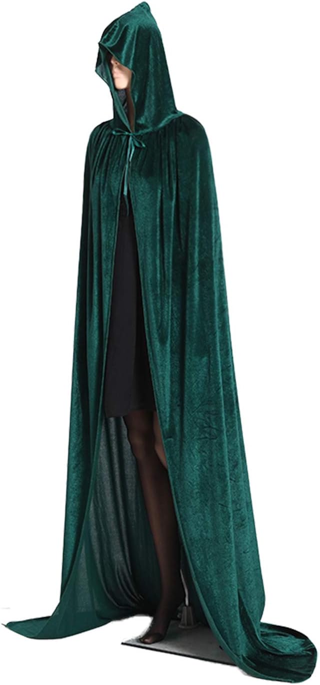 Stylish Halloween Robe Unisex Soft Velvet Full Long Kapes