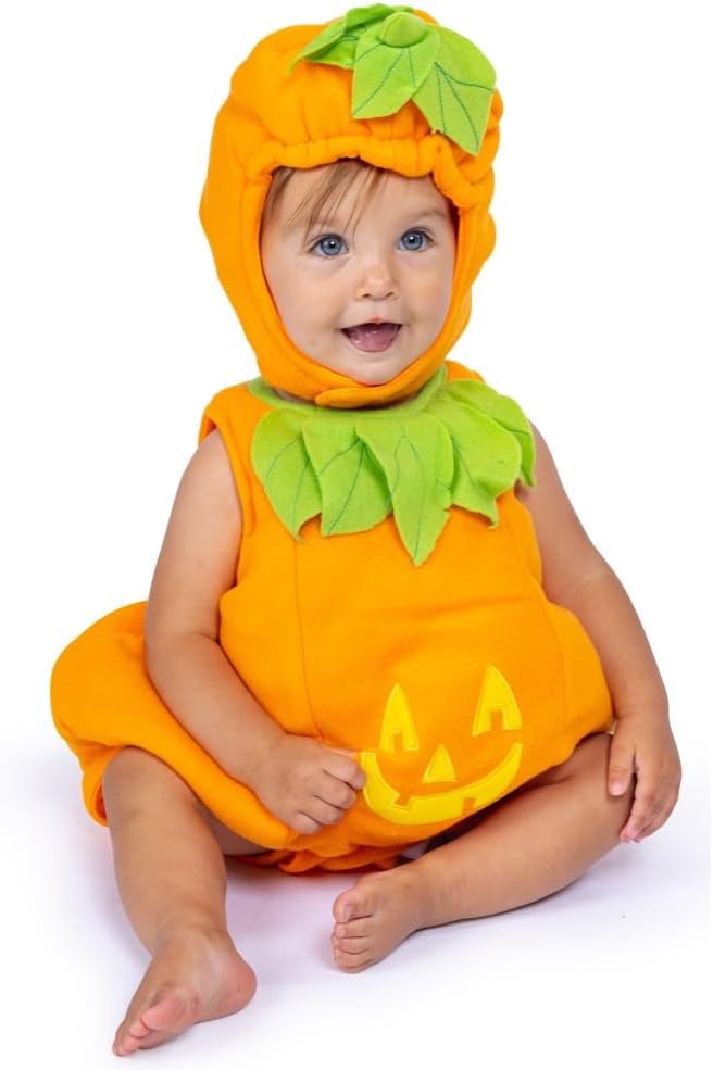 Adorable Jack-O-Lantern Halloween Costume for Toddlers