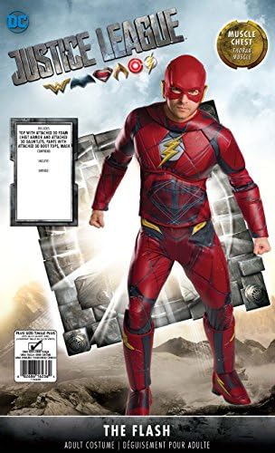 Mens Justice League Deluxe Flash Costume
