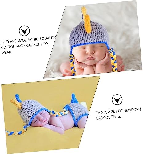 infant dinosaur knitted outfit