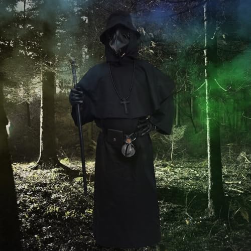 8-in-1 Plague Doctor Costume Set for Halloween Cosplay