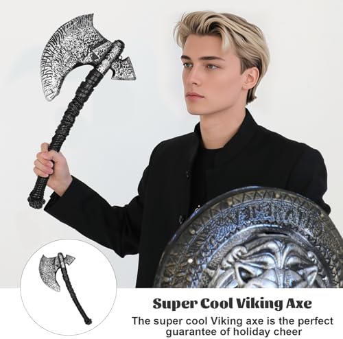 Legend of the Frostbyte Viking Axe Prop for Halloween - PlasticFake Axe Costumes
