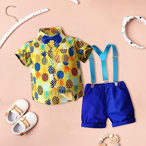 Baby Boy Short Sleeve Pineapple Shirt Set