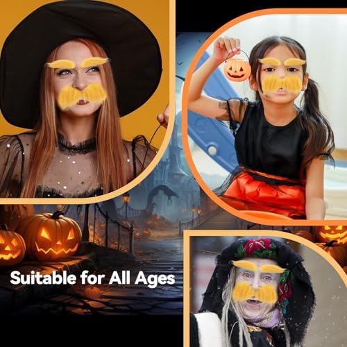 Woafo Yellow Mustache Kit - 2 Pieces for Adults
