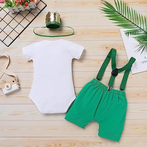 IBTOM CASTLE Baby Boy 1st Birthday Jungle Animal Romper Bloomers Set 3pcs