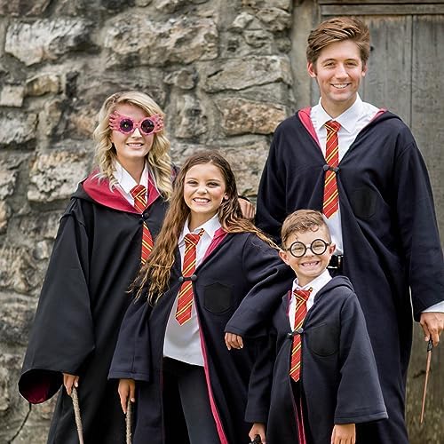 Halloween Wizard Tie Classical Tie with Glasses Costume Set