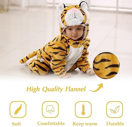 Tonwhar Kids Tiger Dinosaur Animal Fancy Dress Costume