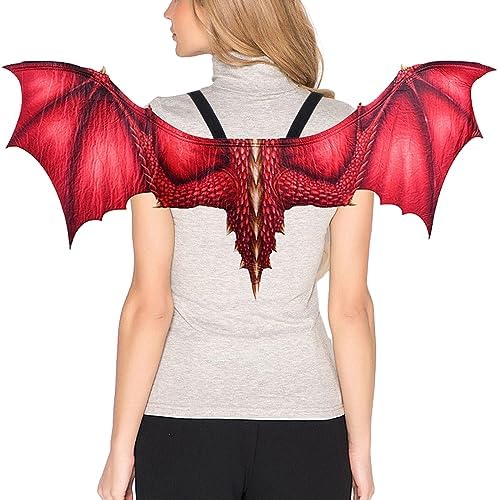 Trurendi Halloween Dragon Wings Costume 2-Piece Set Non-Woven Design