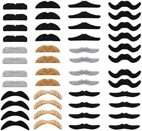 Whaline Fake Mustaches 48 Piece Set