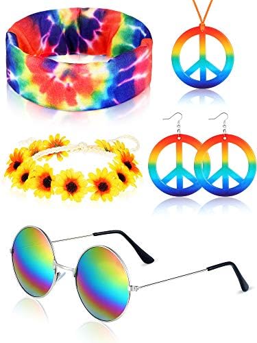 Hippie Accessories Set 60s 70s Bulk