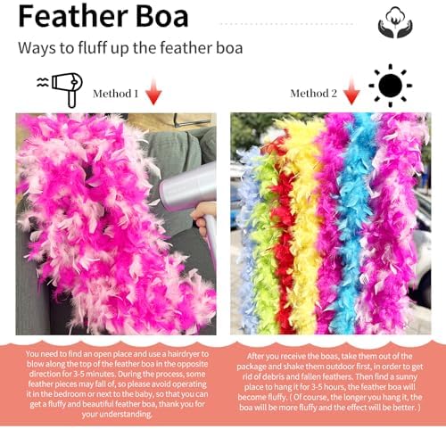 Chandelle 30g Turkey Feather Boas 2pc for Events
