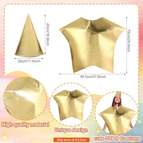 Jenaai Gold Star Nativity Costume for Women Adults
