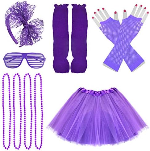 80s Style Costumes for Girls Kids Party Accessories Box