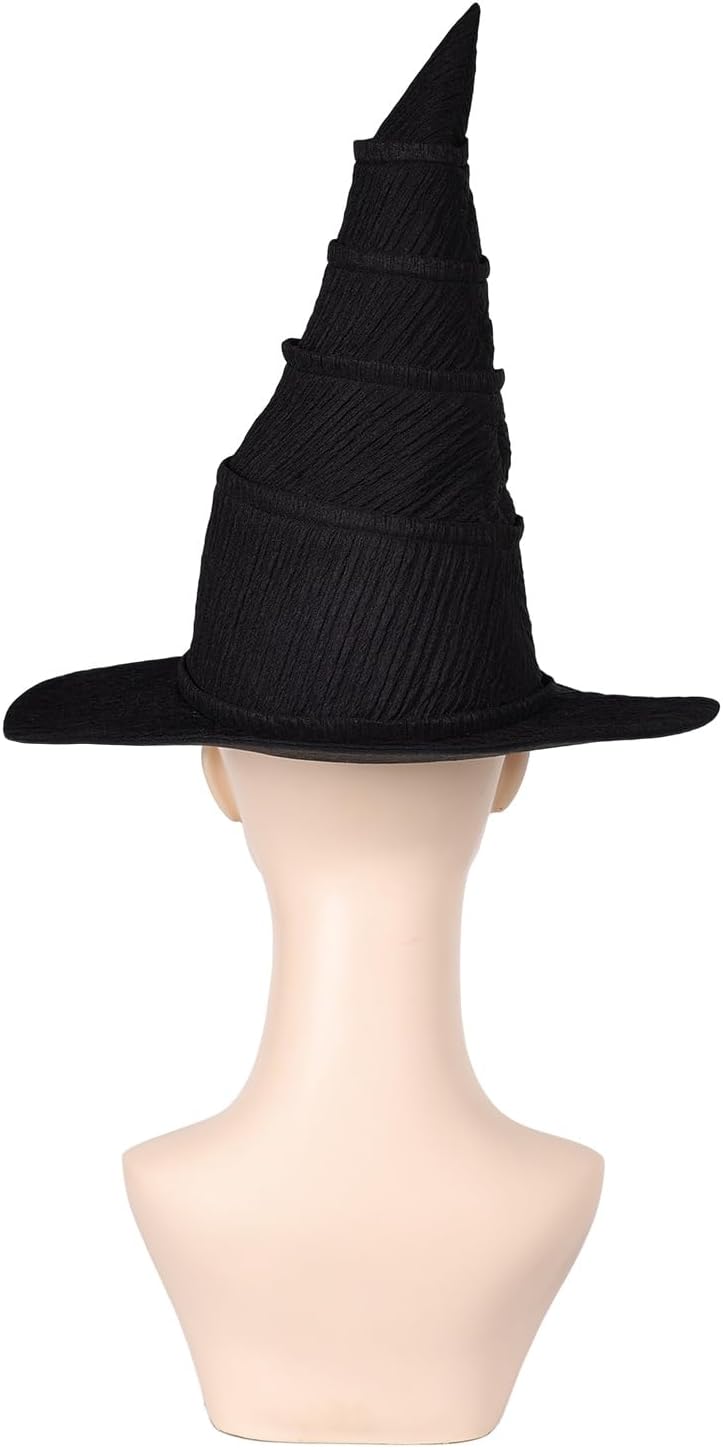 Pacreck Elphaba Cosplay Glasses and Witch Hat Wicked Witch Costume Accessories
