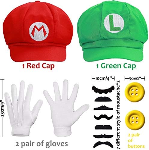 Humairc Super Bros Halloween Costumes Accessories Set