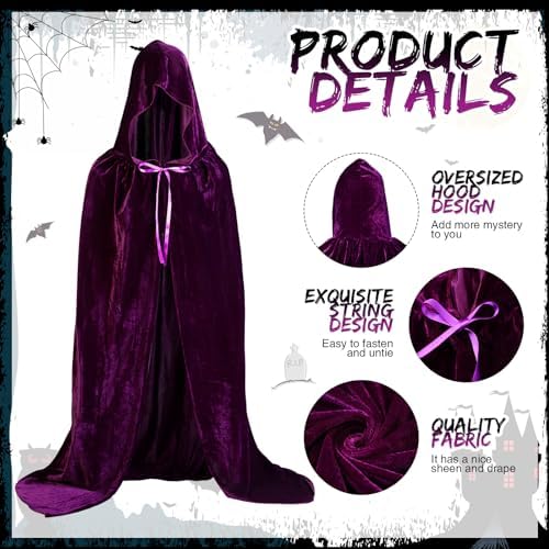 3-Piece Halloween Witch Sisters Robes for Women