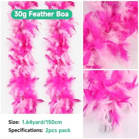 Chandelle 30g Turkey Feather Boas 2pc for Events