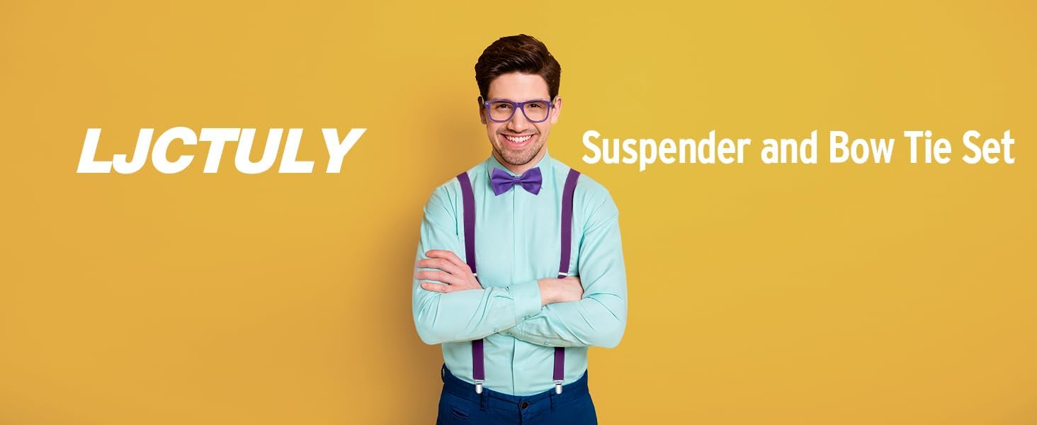 Stylish Suspenders Bow Ties Set for Boys Girls