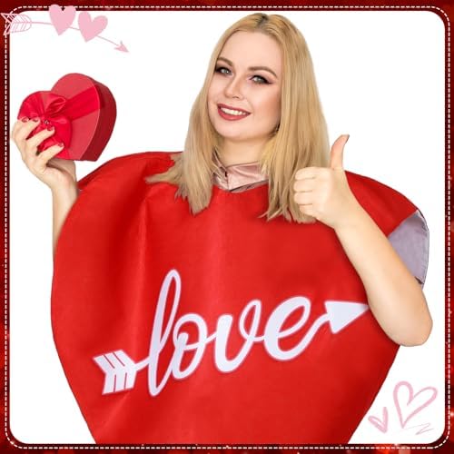 Xtinmee Red Heart Costume The Perfect for Cosplay and Special Occasions