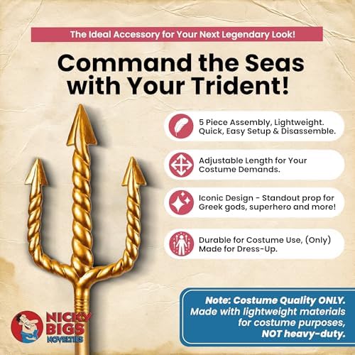 Nicky Bigs Novelties Adult Trident Staff Set King Neptune
